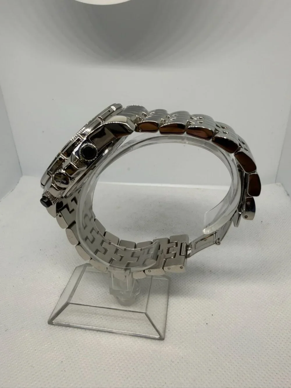 Marc Ecko F25048G1 Men's Crystal Bezel Stainless Steel Quartz Watch